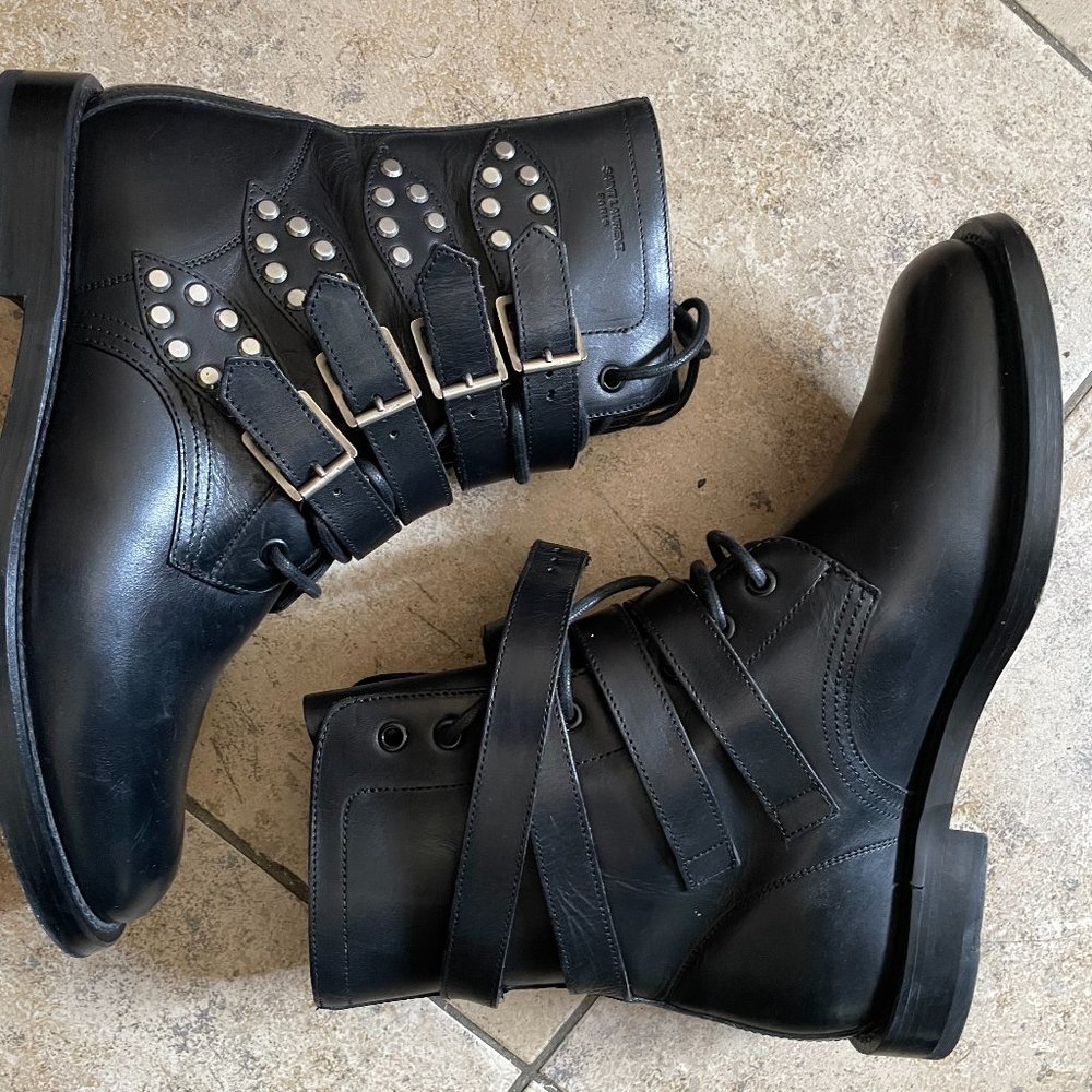 YSL Combat Boots